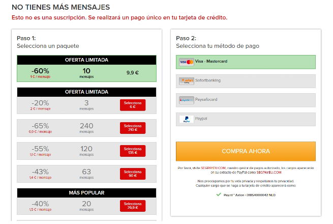 precios los lujuriosos